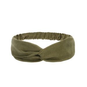 Hunter green turban headband